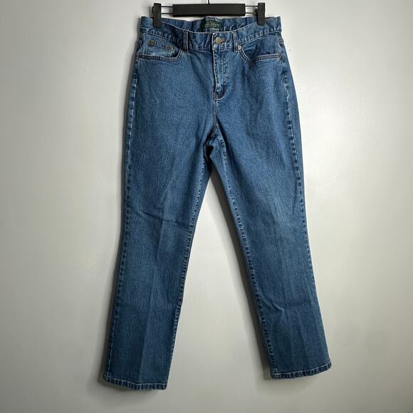 LRL Lauren Jeans Co‎ vintage Y2K classic straight medium wash denim sz 6 - Picture 2 of 8